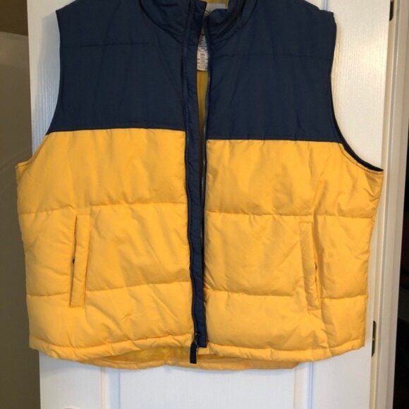 St. John's Bay Other - "3 for $25" St. John's Bay Men's Puffer Vest XXL – Yellow & Navy Colorblock